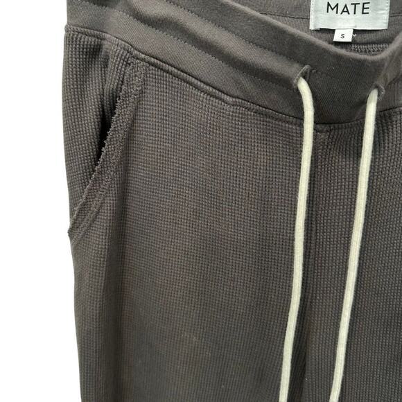 MATE the Label Organic Thermal Waffle Jogger Pant Charcoal S - Picture 6 of 10